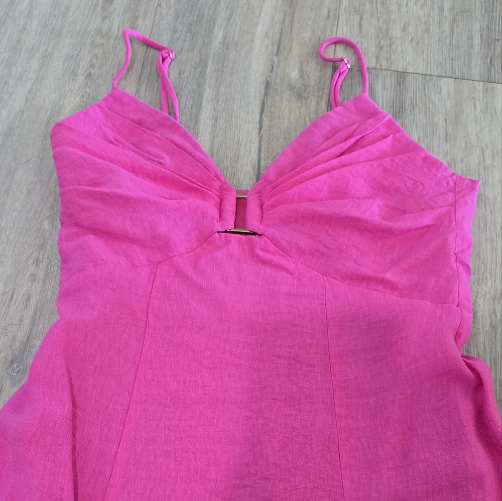 Hello Molly Unspoken Desire Maxi Dress - Hot Pink - Size Medium - Picture 5 of 12